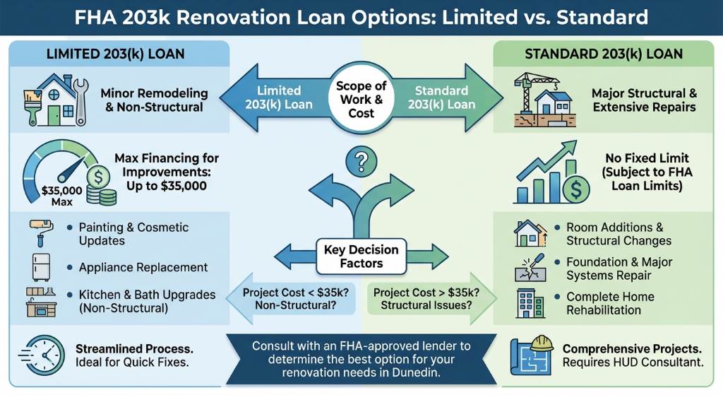 Standard 203(k) vs. Limited 203(k) Renovation Loans
